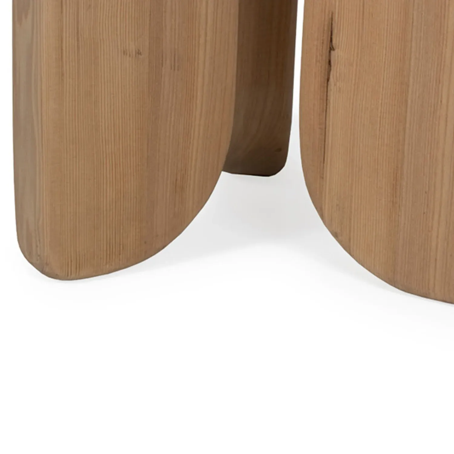 Carter Small Round Side Table - Brown, Oak