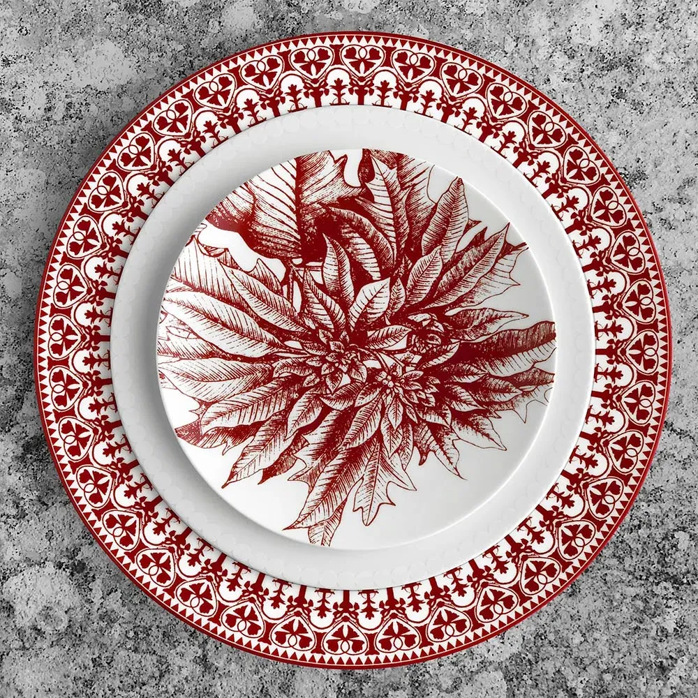 Casablanca Dinner Plate - Crimson, Porcelain