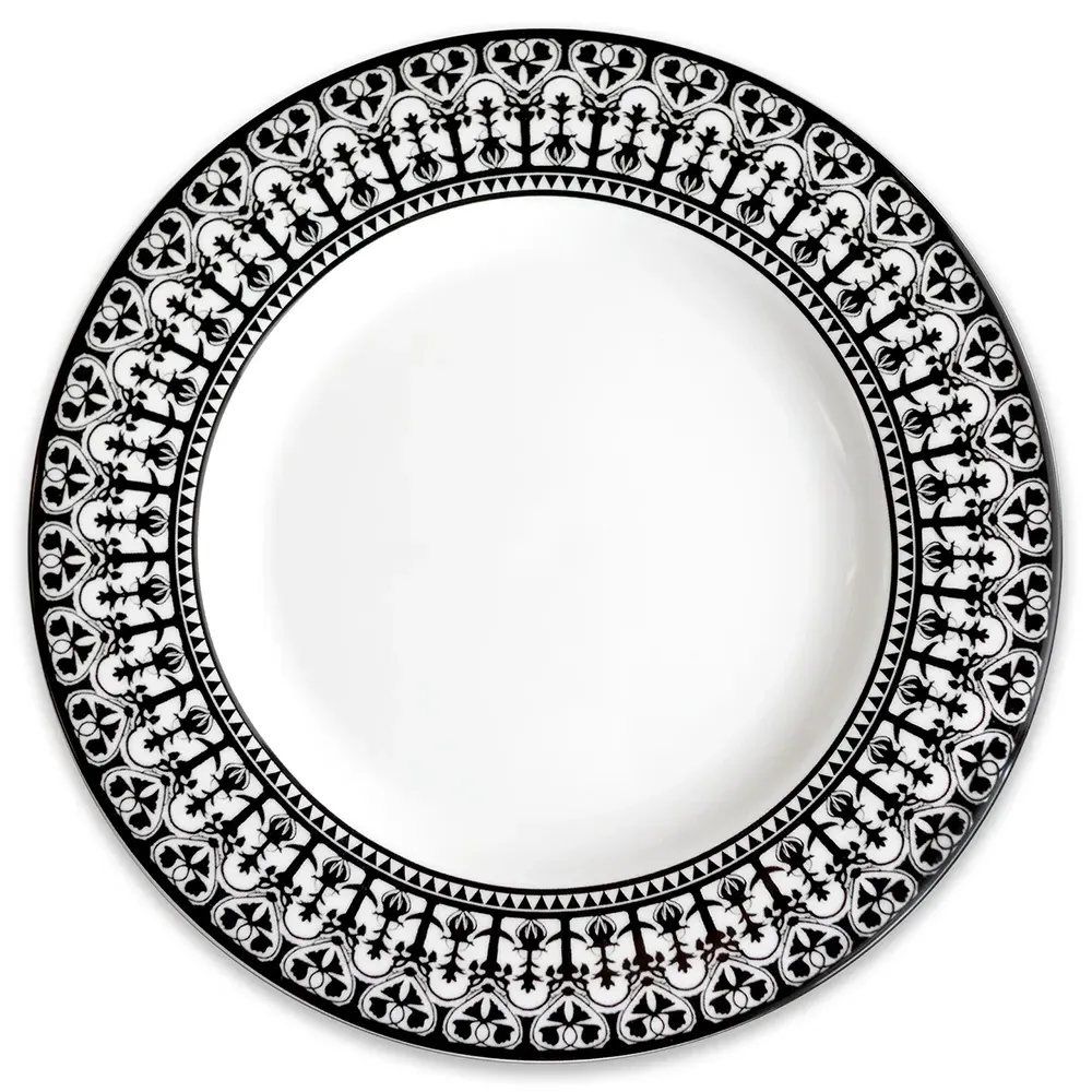 Casablanca Salad Plate - Black, Porcelain image