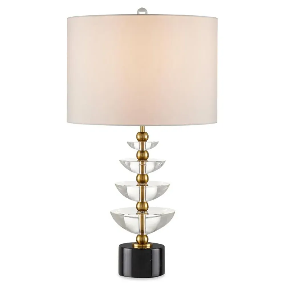Cascade Crystal Accent Table Lamp - Gold, Crystal