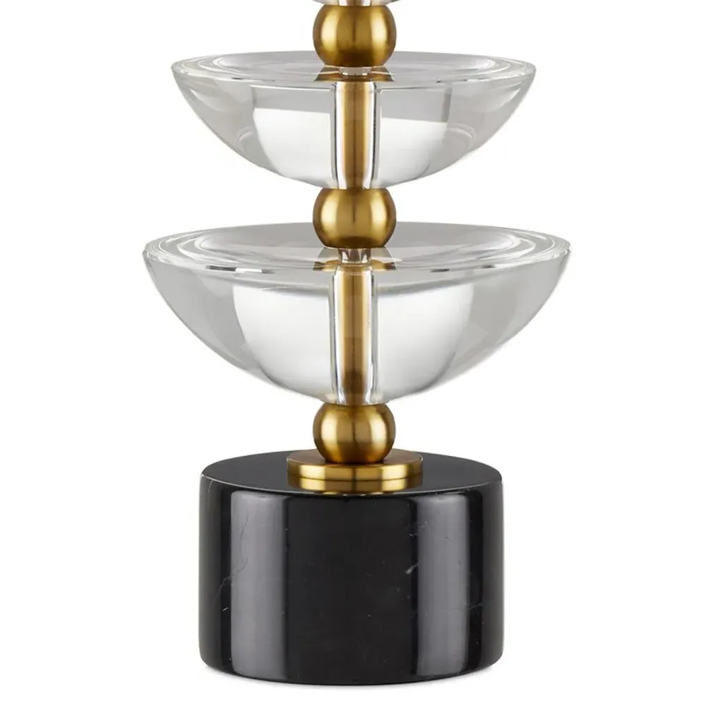 Cascade Crystal Accent Table Lamp - Gold, Crystal