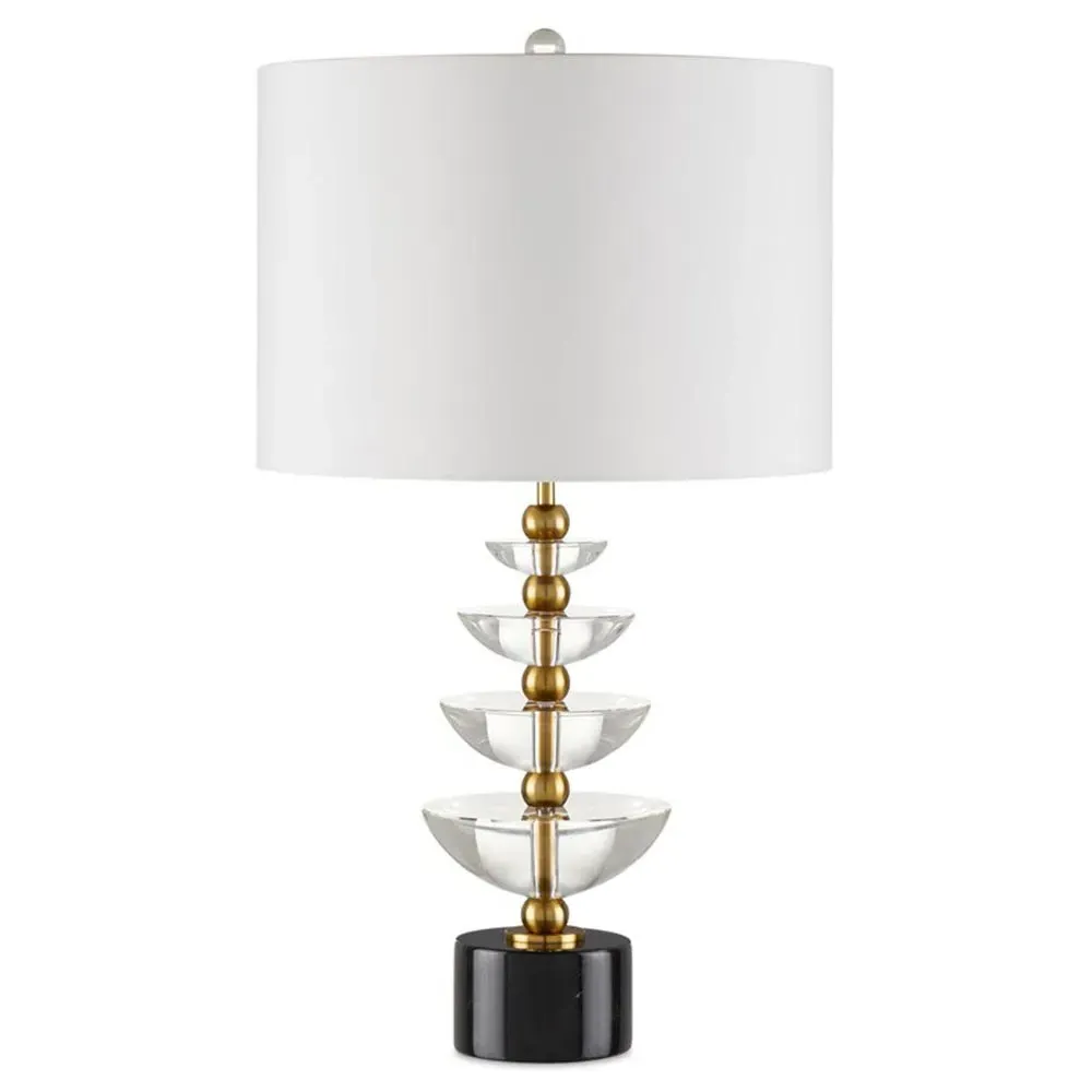 Cascade Crystal Accent Table Lamp - Gold, Crystal