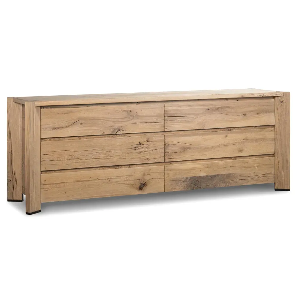 Casey Double Dresser - Natural, Reclaimed Oak