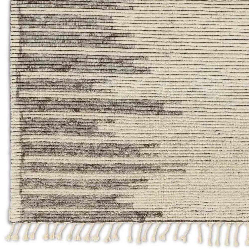 Casper Hand Knotted Rug 10'x14' - Cream, Wool