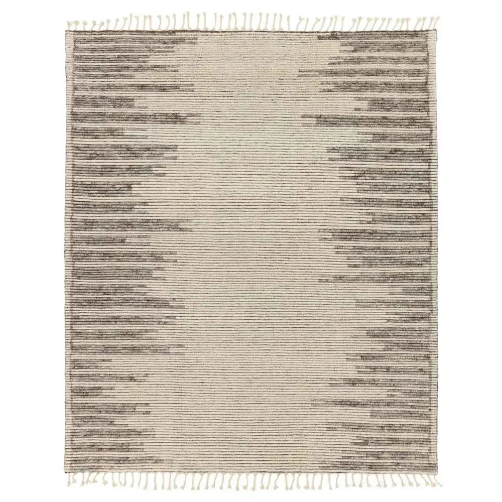 Casper Hand Knotted Rug 8'x10' - Cream, Wool