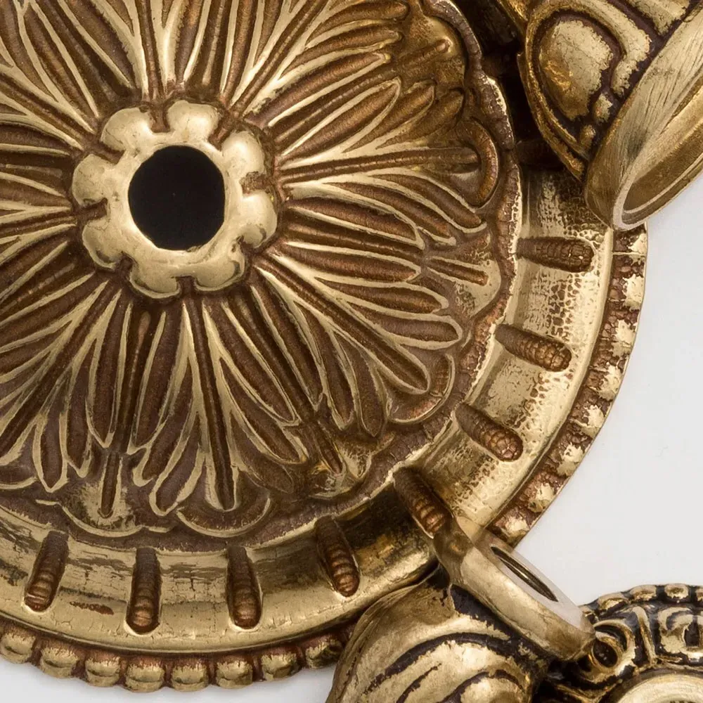 Cassandra 2 Light Semi Flush Mount - Gold, Brass