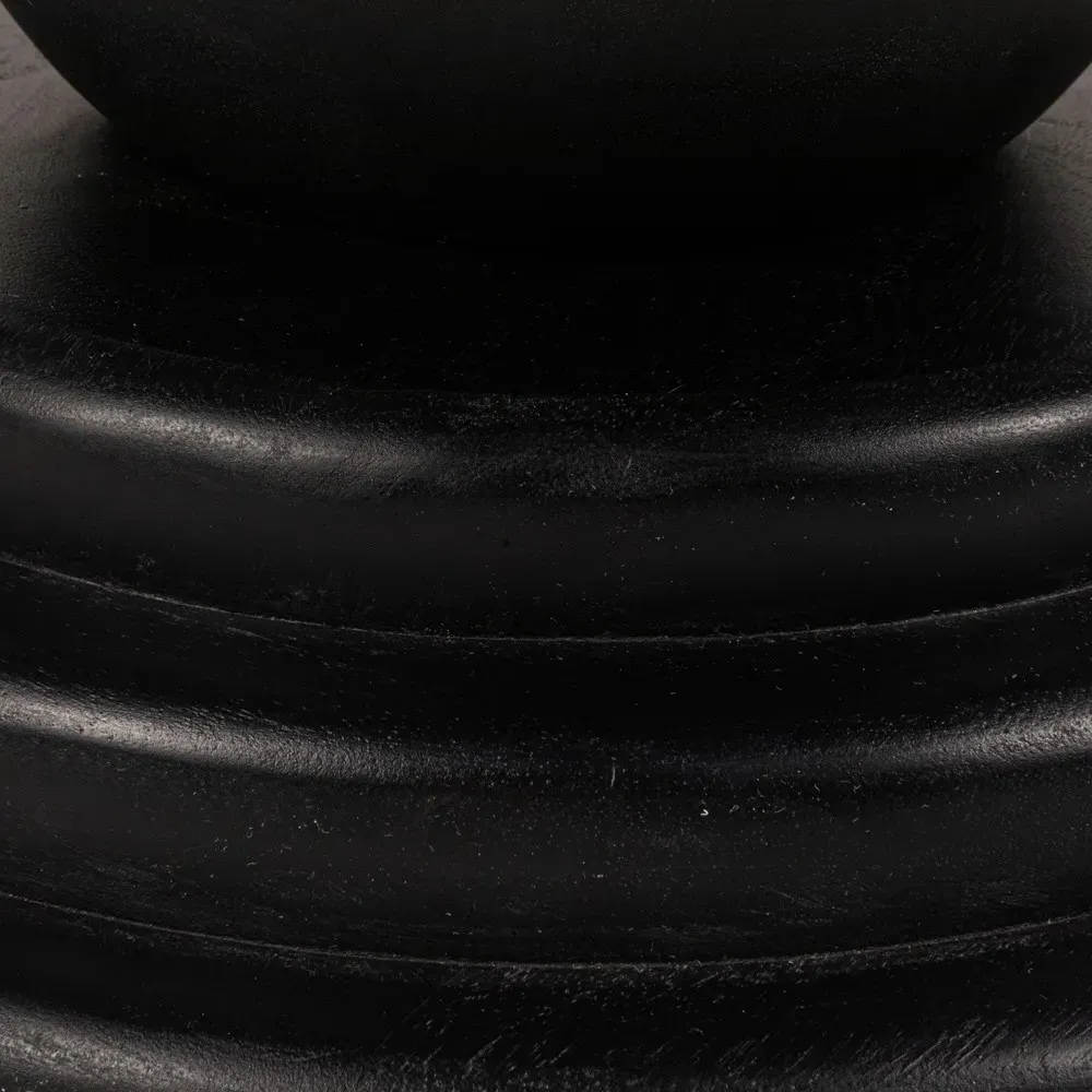 Cassandra Round Coffee Table - Black, Mango Wood