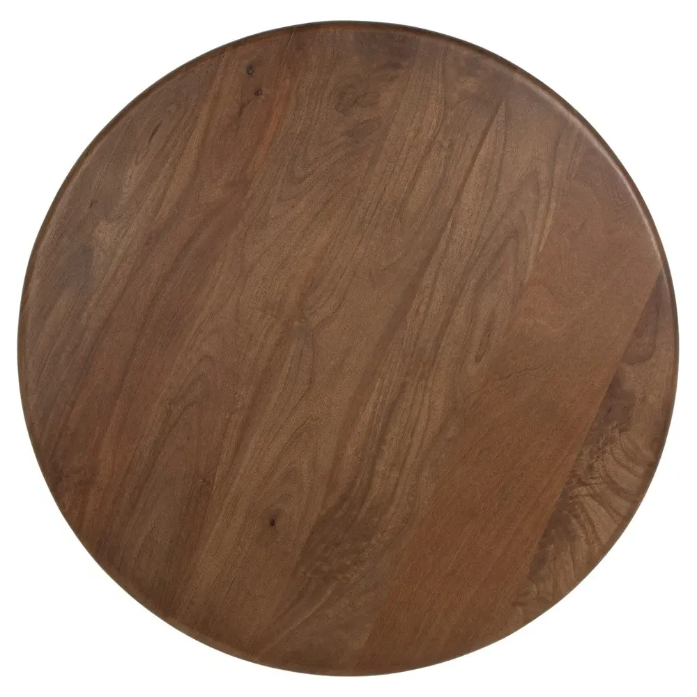 Cassandra Round Coffee Table - Brown, Mango Wood