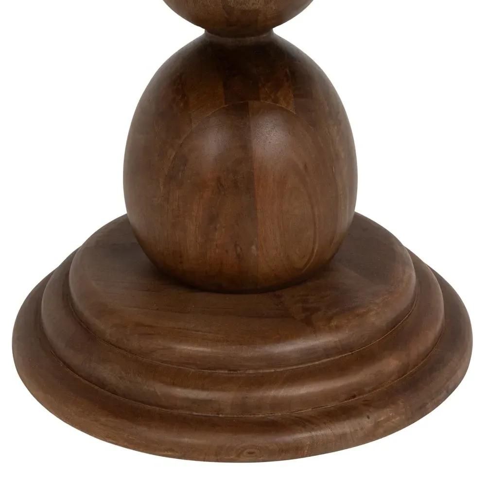 Cassandra Round Coffee Table - Brown, Mango Wood