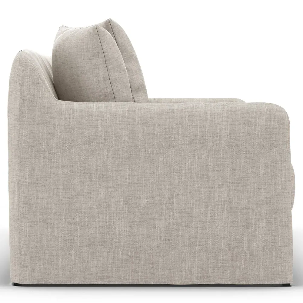 Cassandra Slipcovered Outdoor Sofa - Stone Grey, Olefin