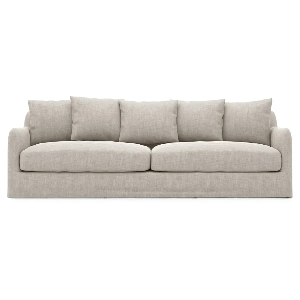 Cassandra Slipcovered Outdoor Sofa - Stone Grey, Olefin image