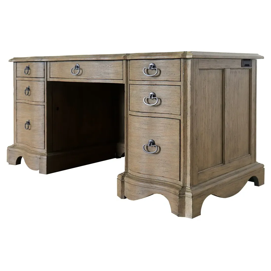 Cassia Executive Desk - Brown, Acacia Wood image
