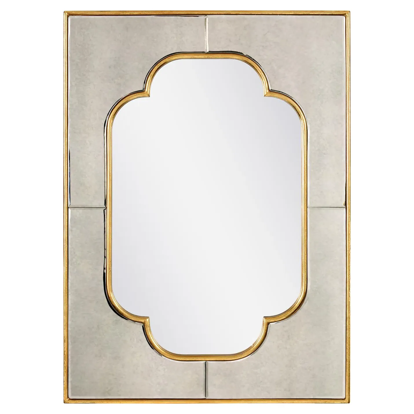 Cassia Quatrefoil Wall Mirror - Gold image