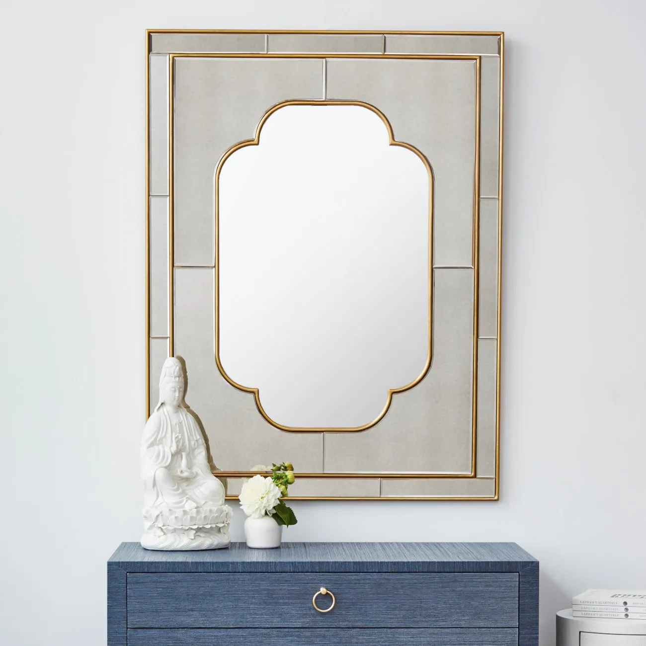 Cassia Quattrefoil Wall Mirror - Gold