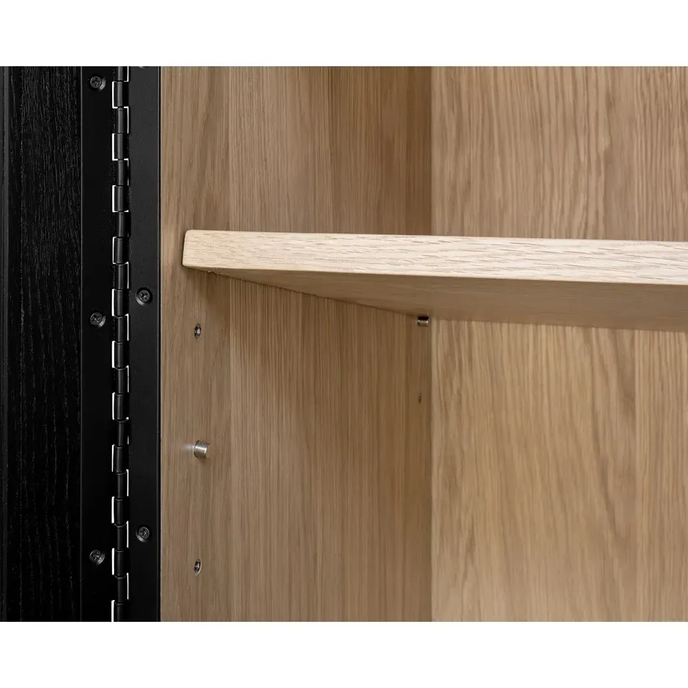 Cassiel Display Cabinet - Black, Wood