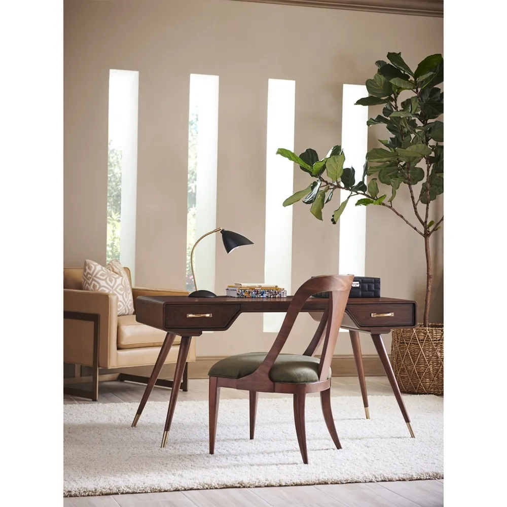 Cassina Writing Desk - Brown, Walnut