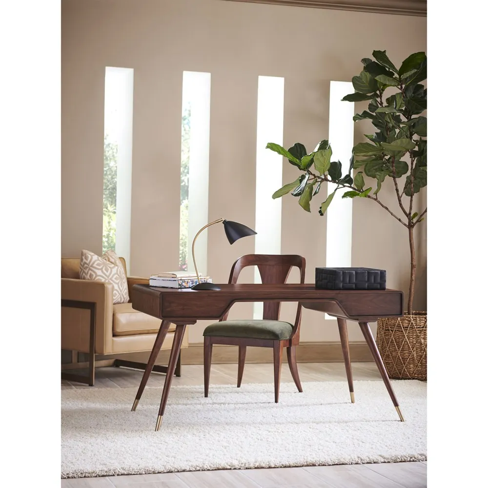 Cassina Writing Desk - Brown, Walnut