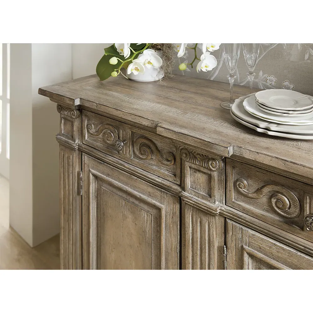 Cassy French Country 3 Door Sideboard - Brown, Wood