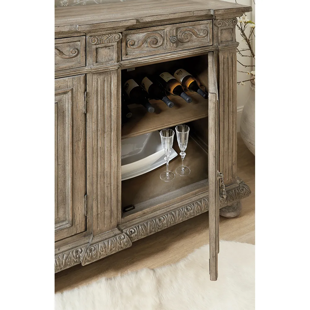 Cassy French Country 3 Door Sideboard - Brown, Wood