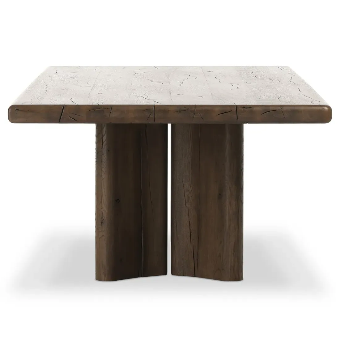 Castro Rectangular Dining Table - Grey, Reclaimed Oak