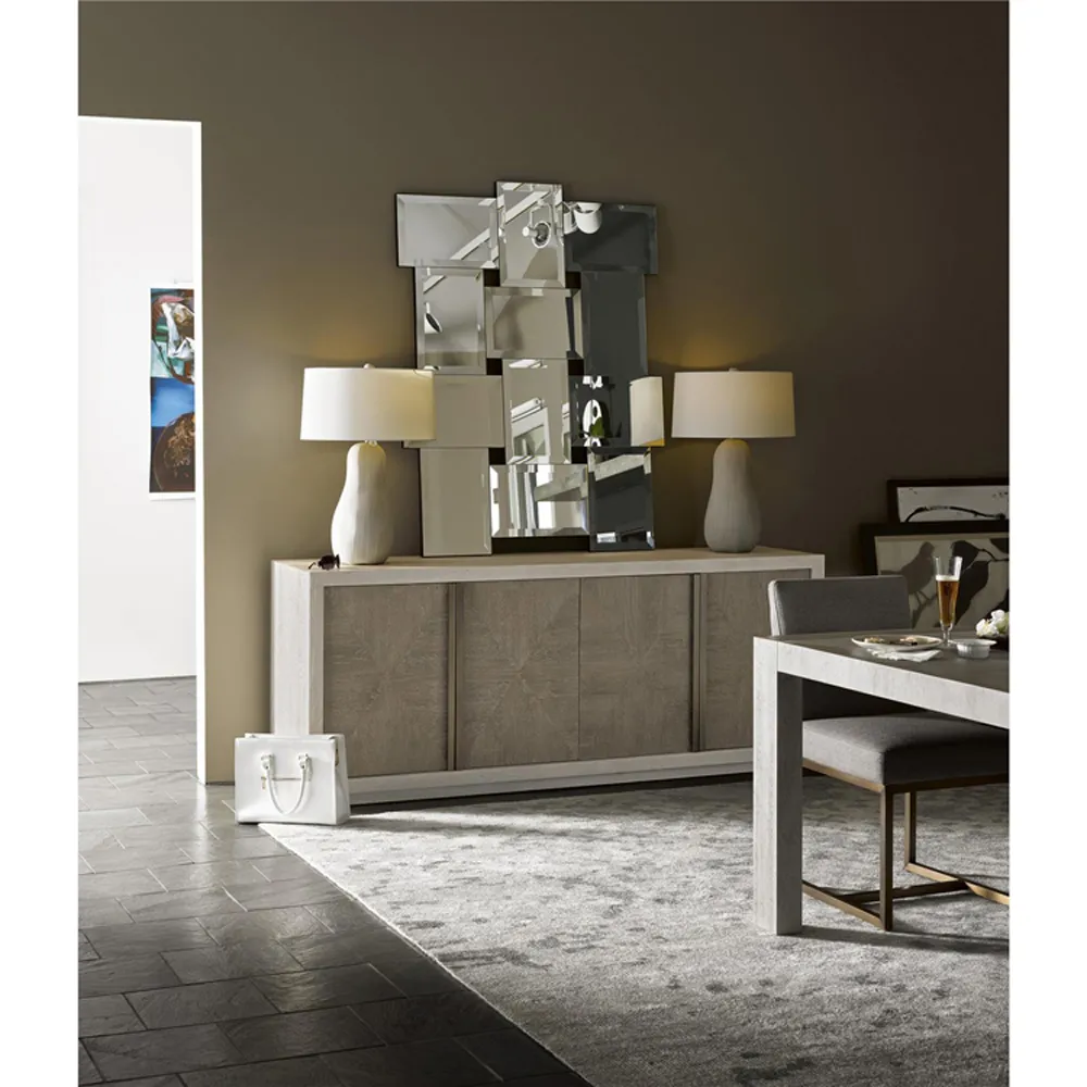 Cath Two Toned Sideboard Buffet - Grey, Wood