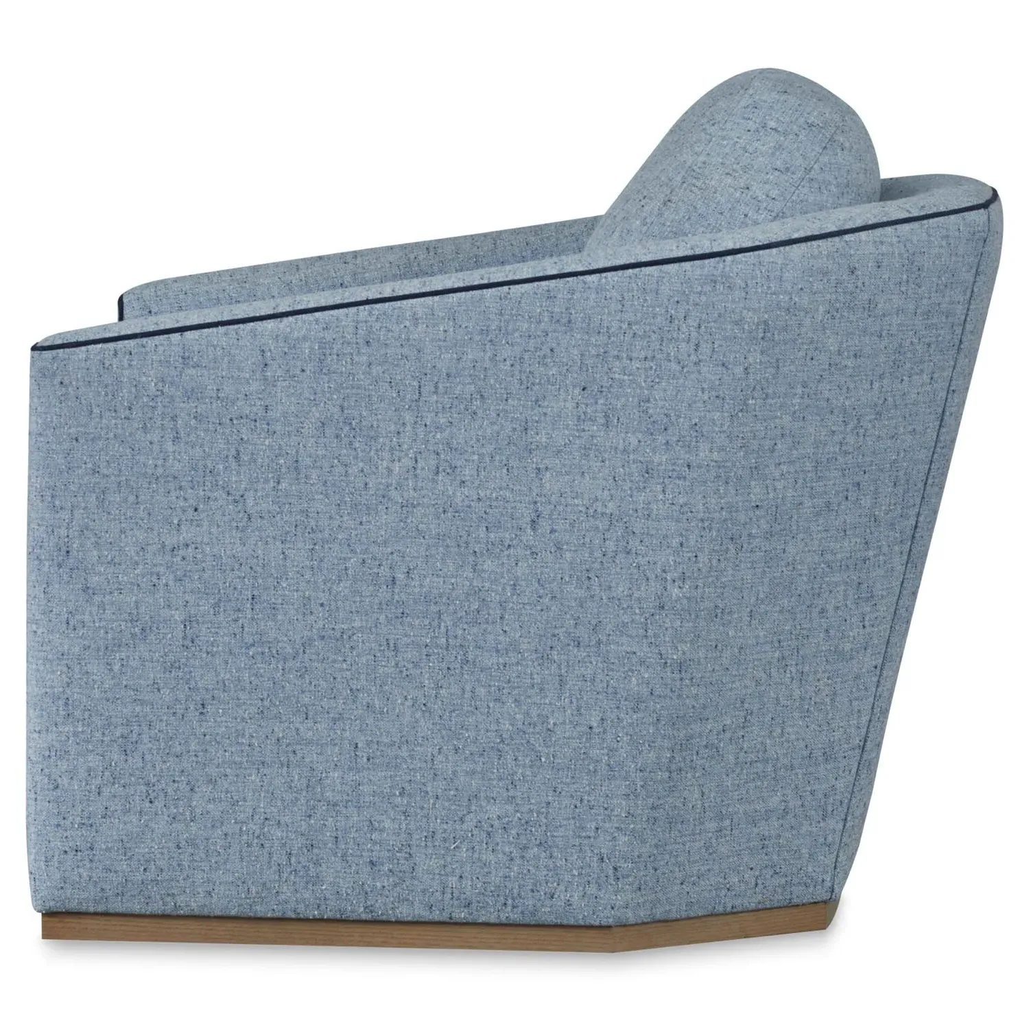 Catherine Coastal Beach Swivel Chair - Cobalt Blue