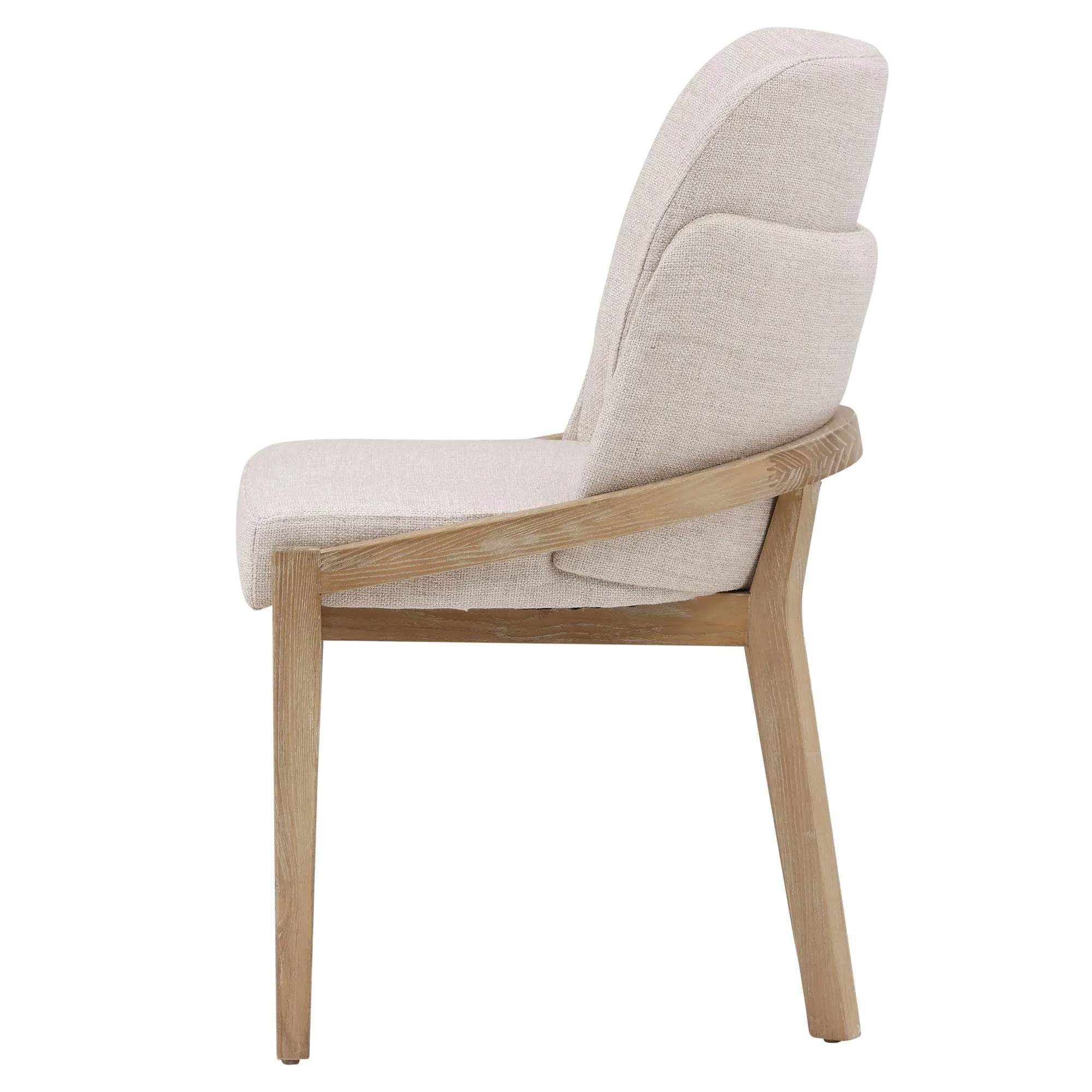 Cathy Dining Chair - Brown, Elm Wood