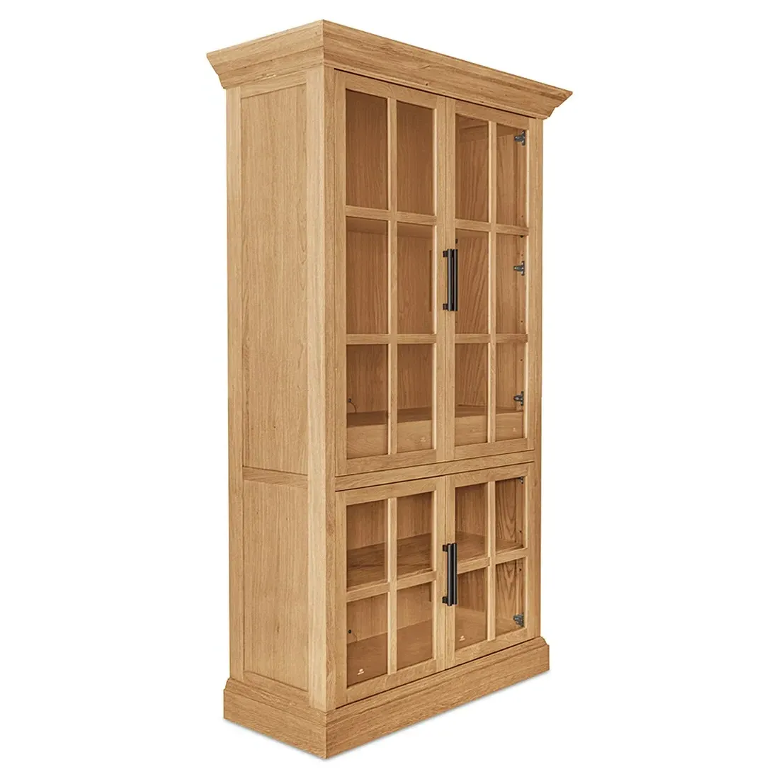 Cathy Oak Display Cabinet - Brown