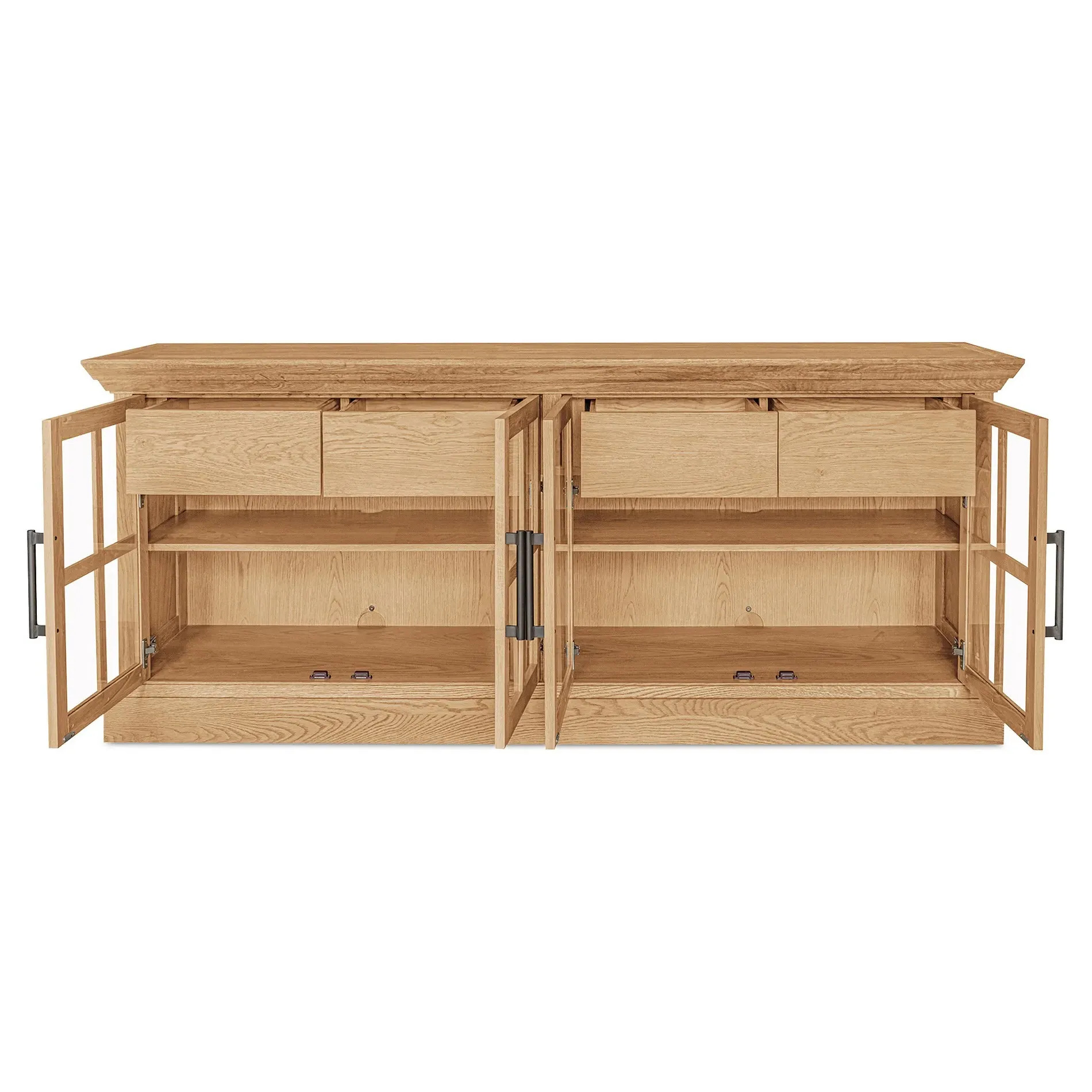 Cathy Oak Media Cabinet - Brown