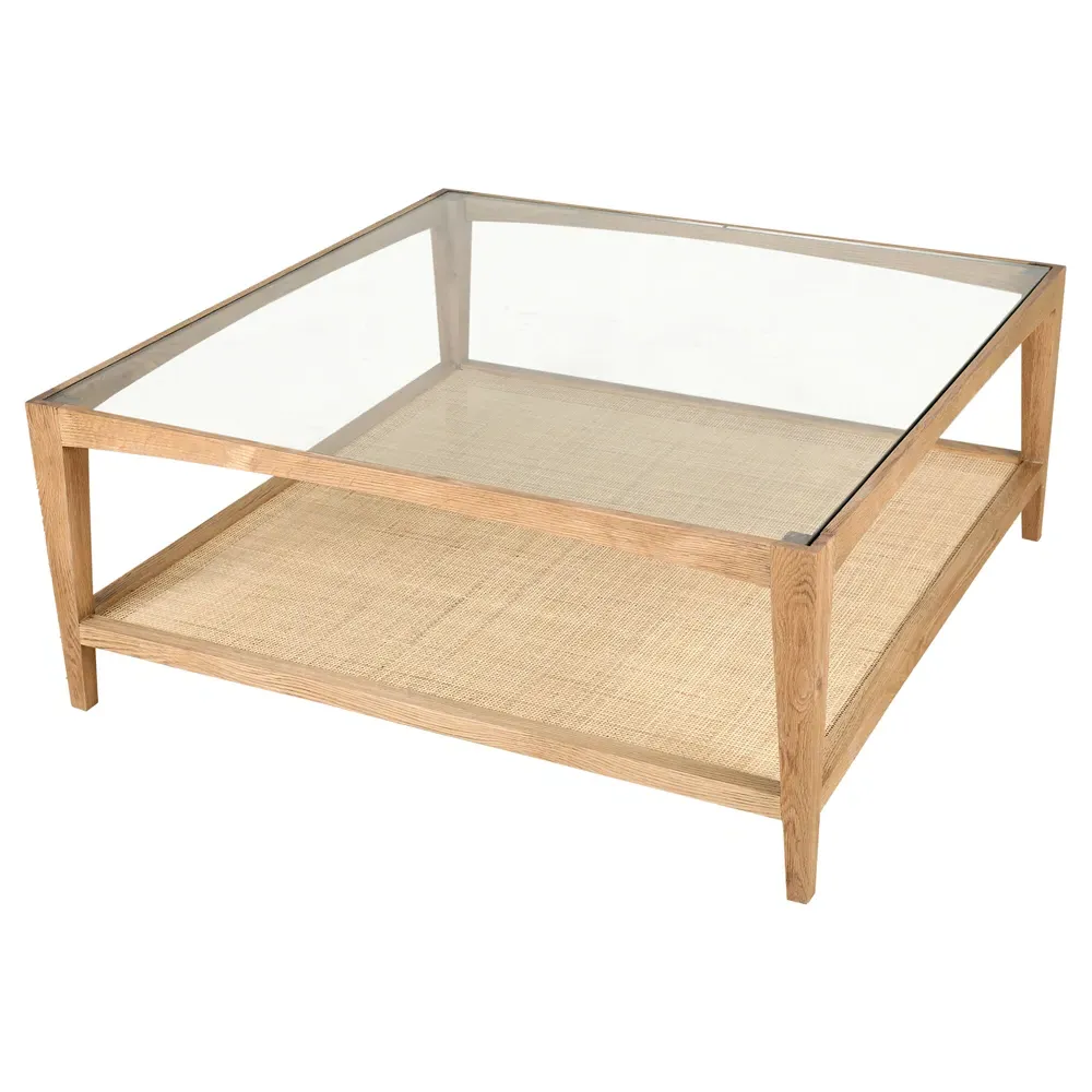 Catina Square 2 Tier Coffee Table - Brown, Oak