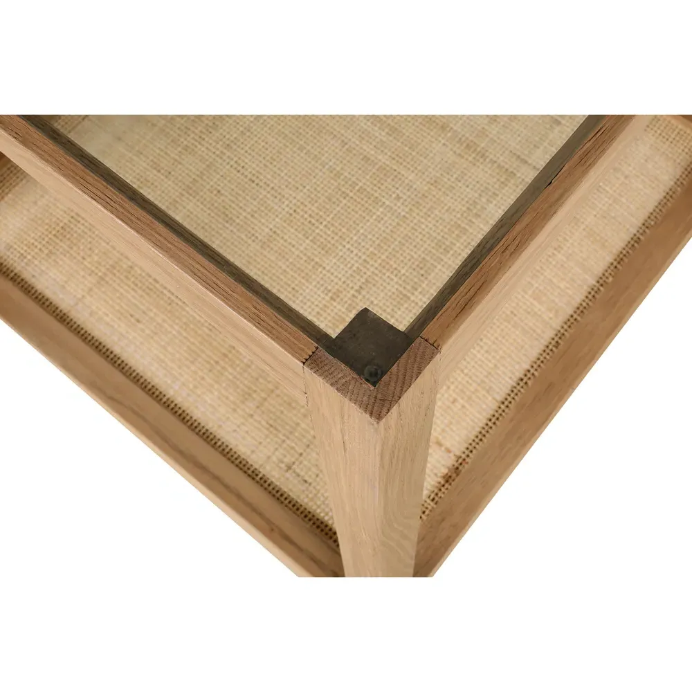 Catina Square Side Table - Brown, Oak