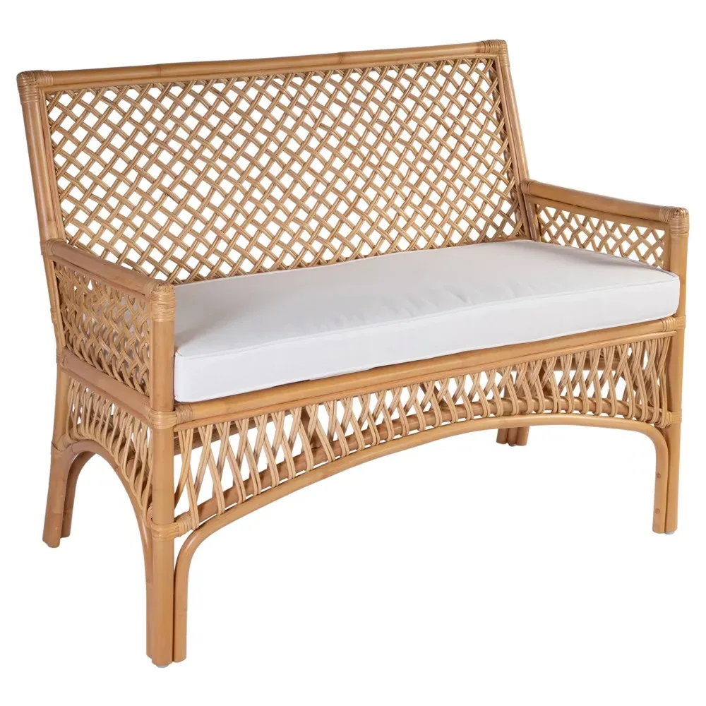 Cayden Dining Bench - Natural, Rattan