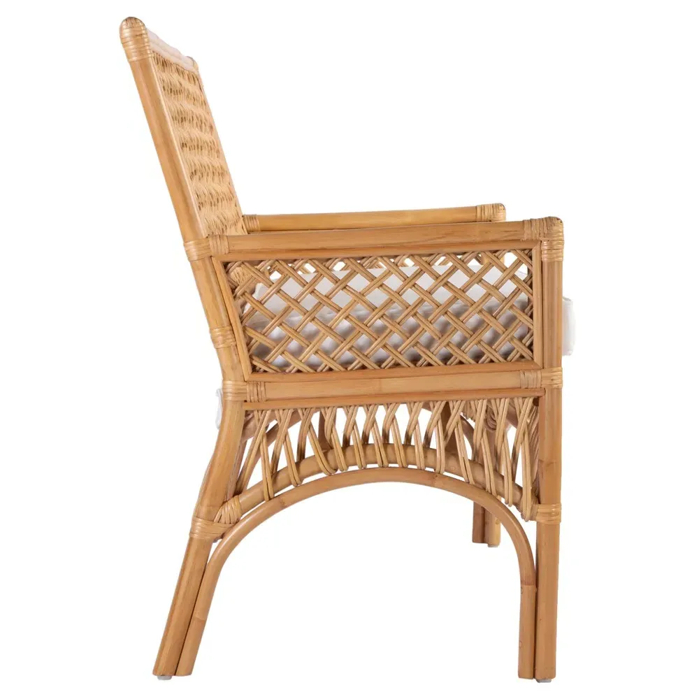 Cayden Dining Bench - Natural, Rattan