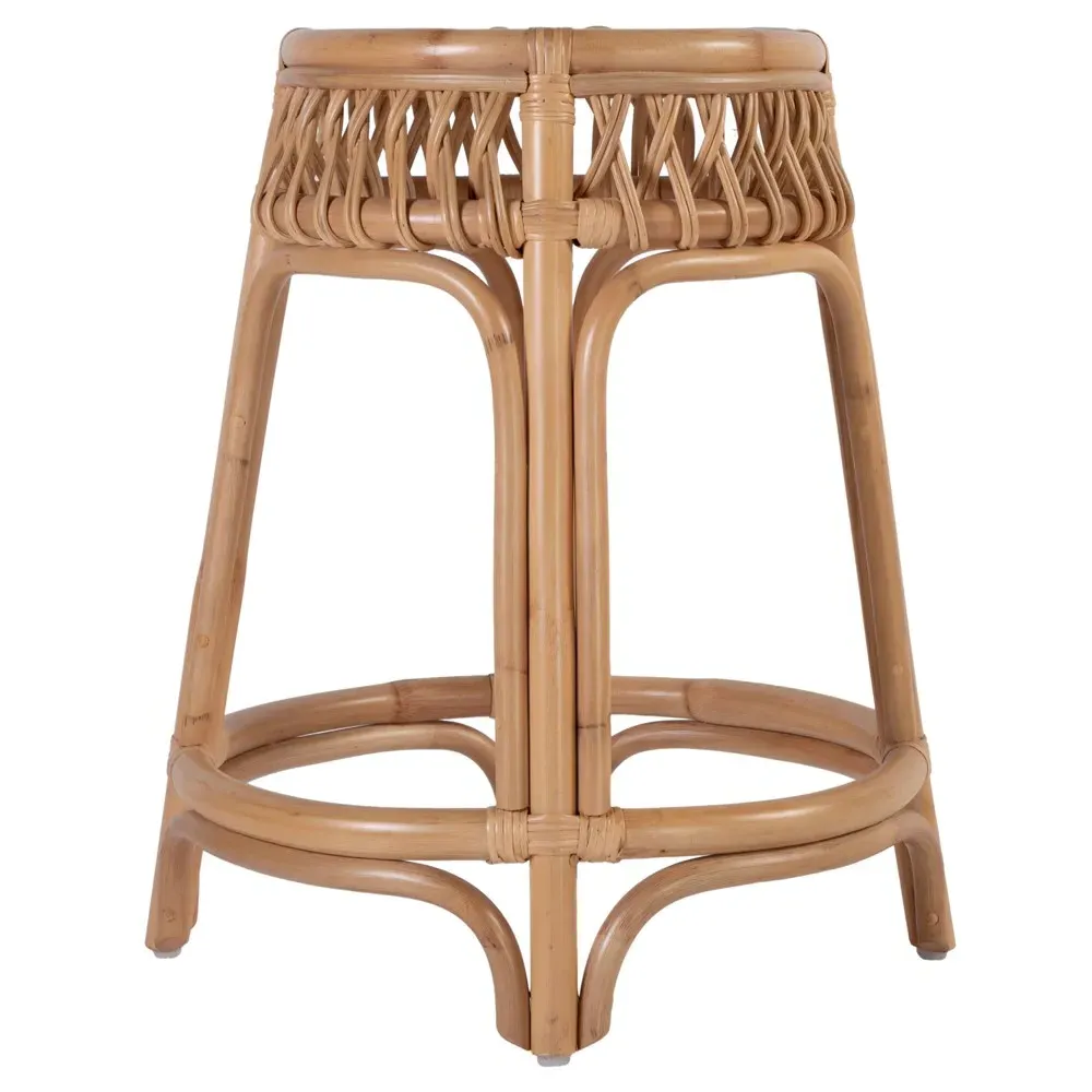 Cayden Round Counter Stool - Natural, Rattan