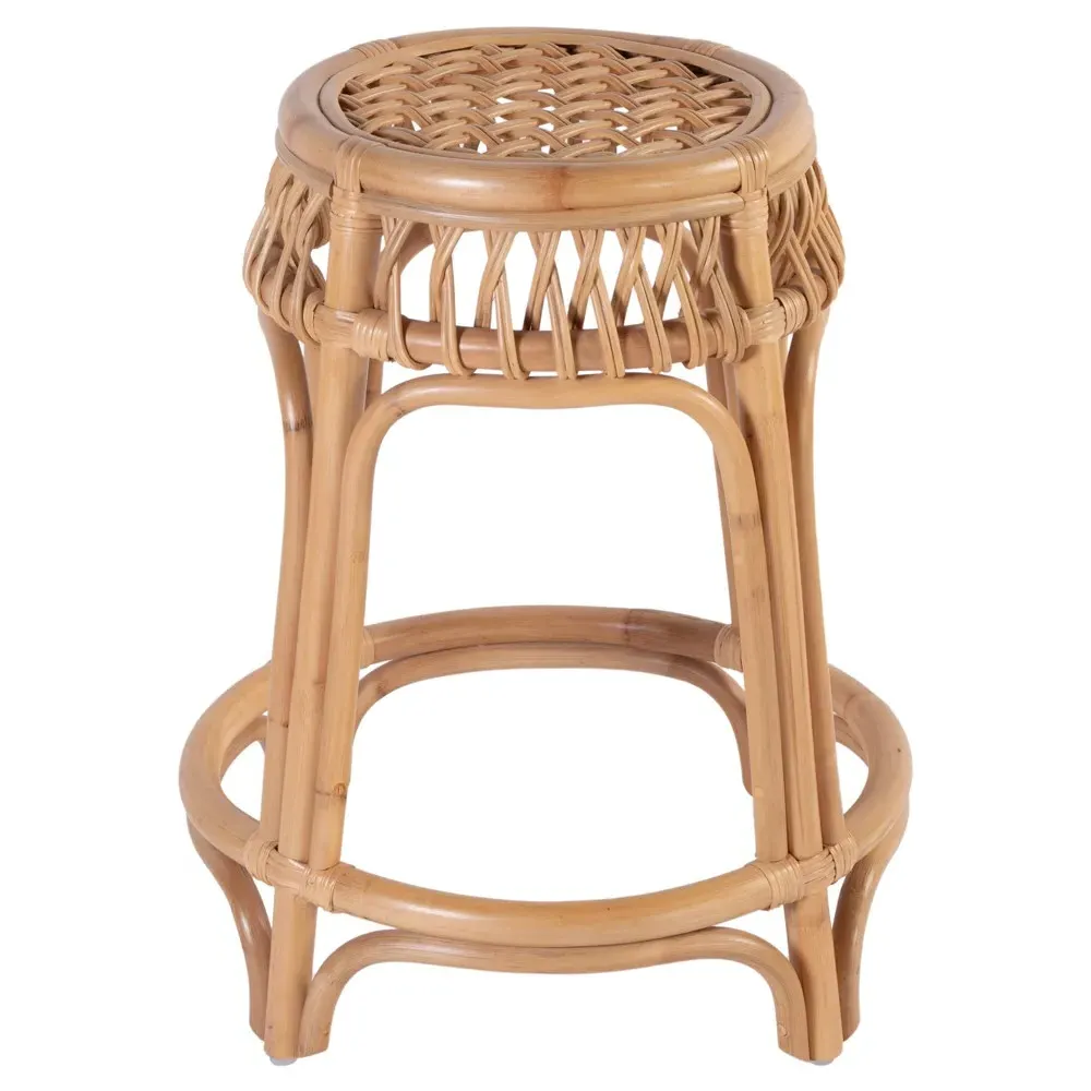 Cayden Round Counter Stool - Natural, Rattan
