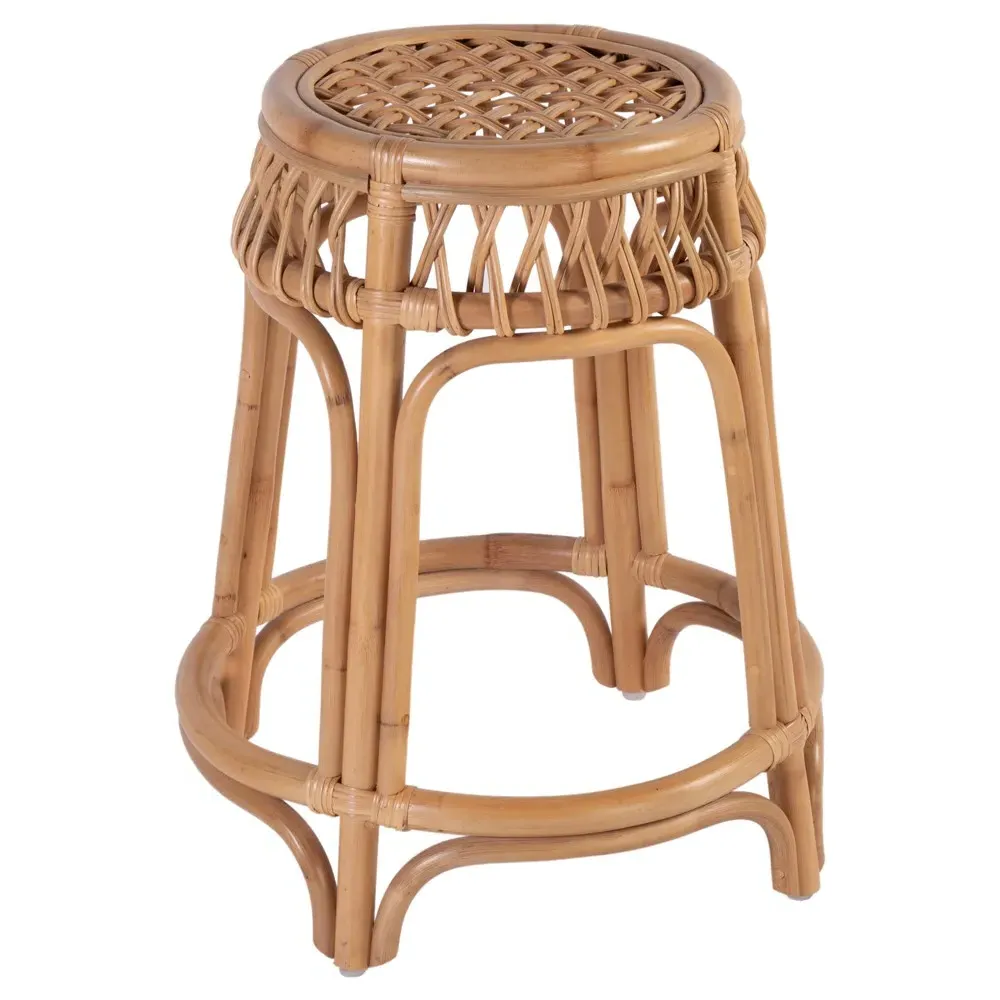 Cayden Round Counter Stool - Natural, Rattan