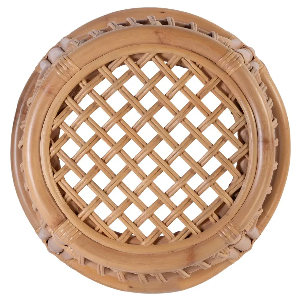 Cayden Round Counter Stool - Natural, Rattan