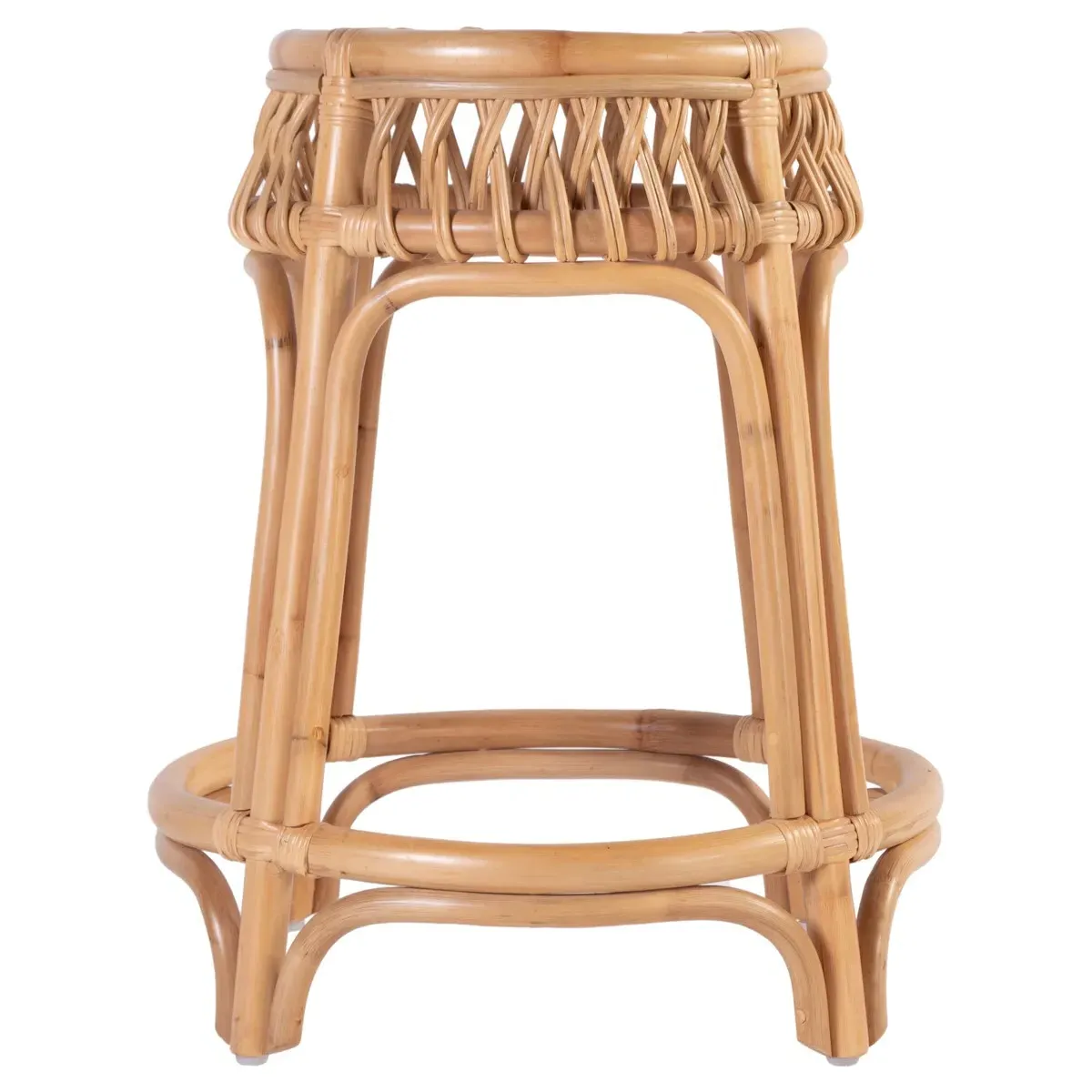 Cayden Round Counter Stool - Natural, Rattan image
