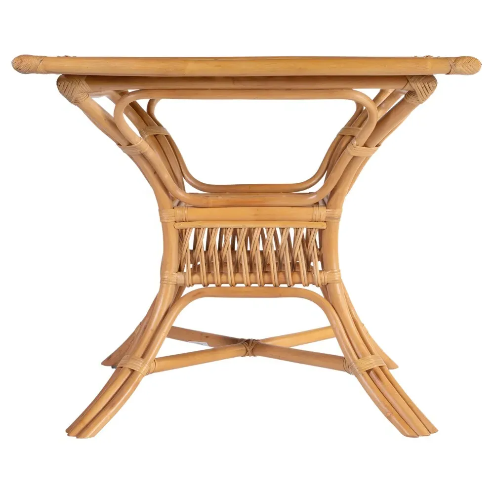 Cayden Square Dining Table - Natural, Rattan
