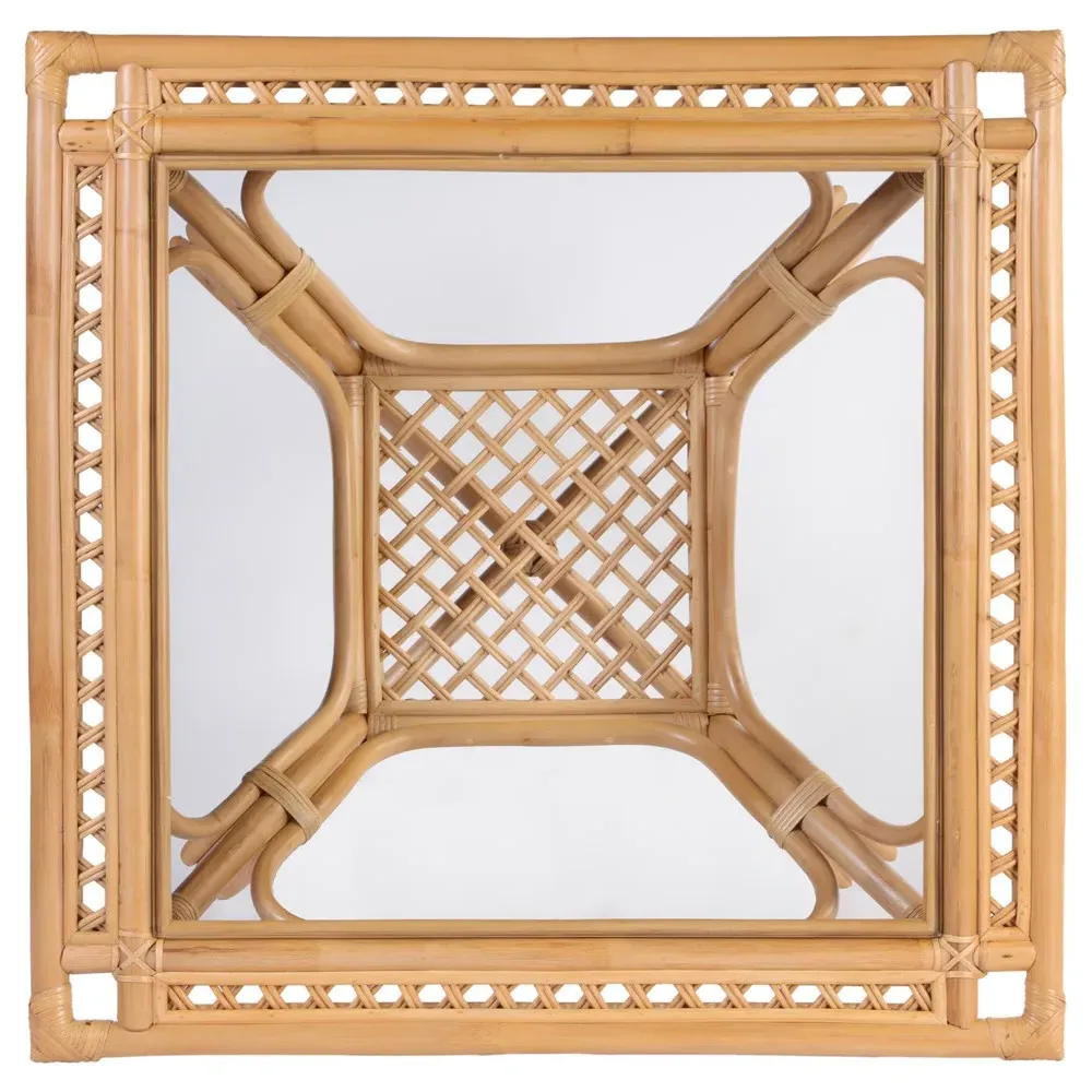 Cayden Square Dining Table - Natural, Rattan