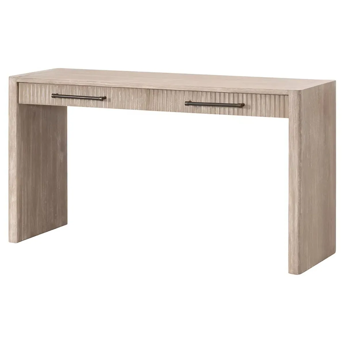 Cayson Rectangular Console Table - Grey, Acacia Wood