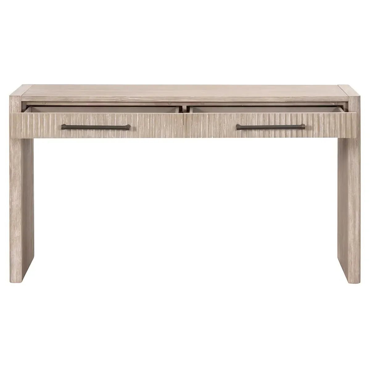 Cayson Rectangular Console Table - Grey, Acacia Wood