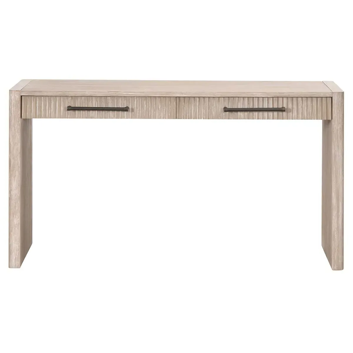 Cayson Rectangular Console Table - Grey, Acacia Wood image