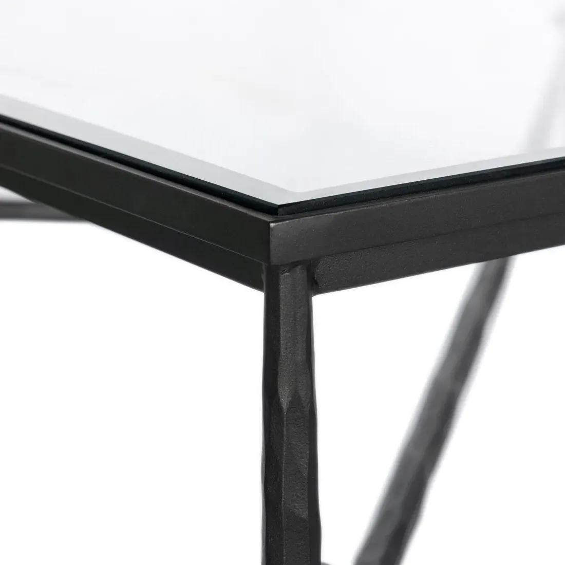 Ceasar Square Coffee Table - Black, Iron