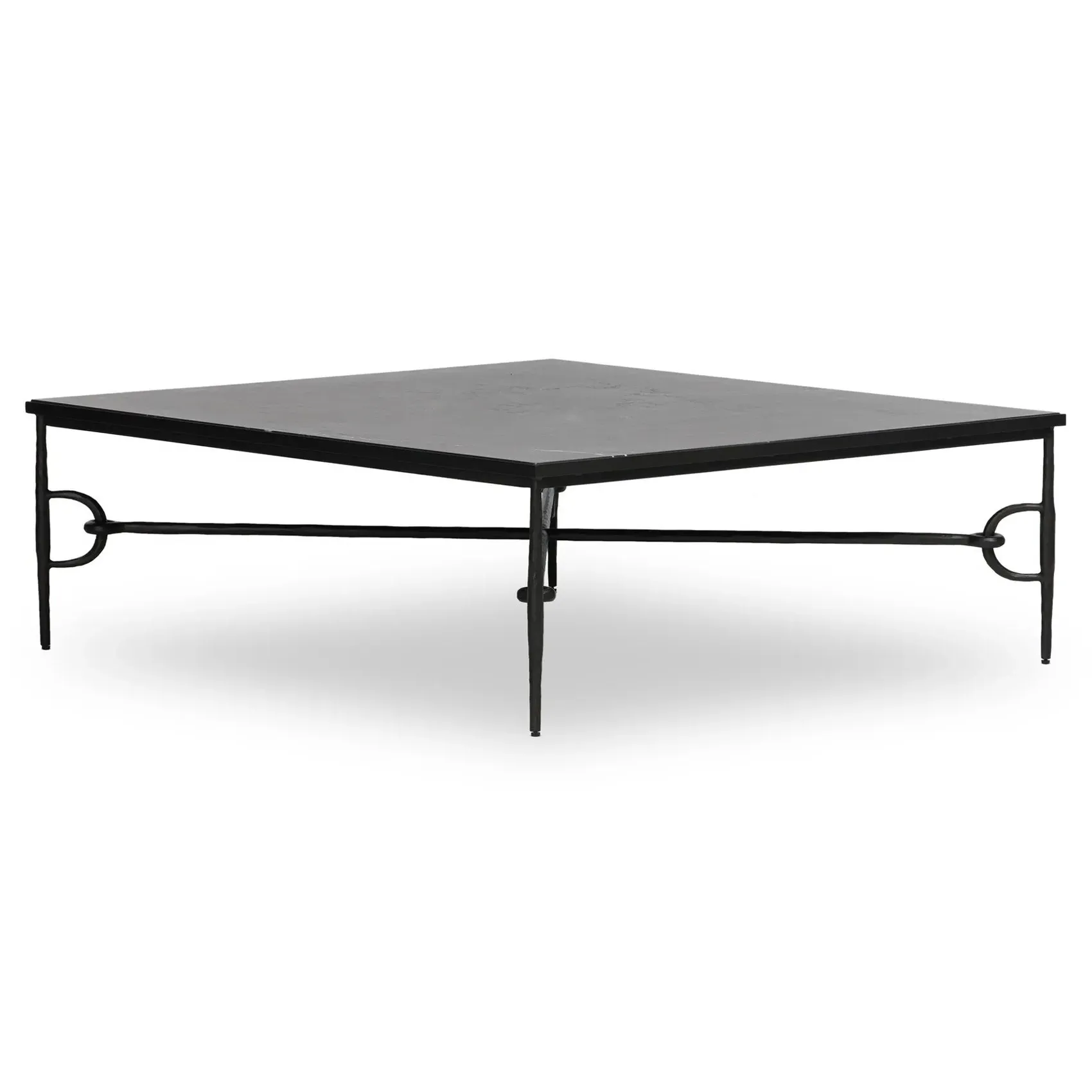 Ceasar Square Coffee Table - Brown, Marble