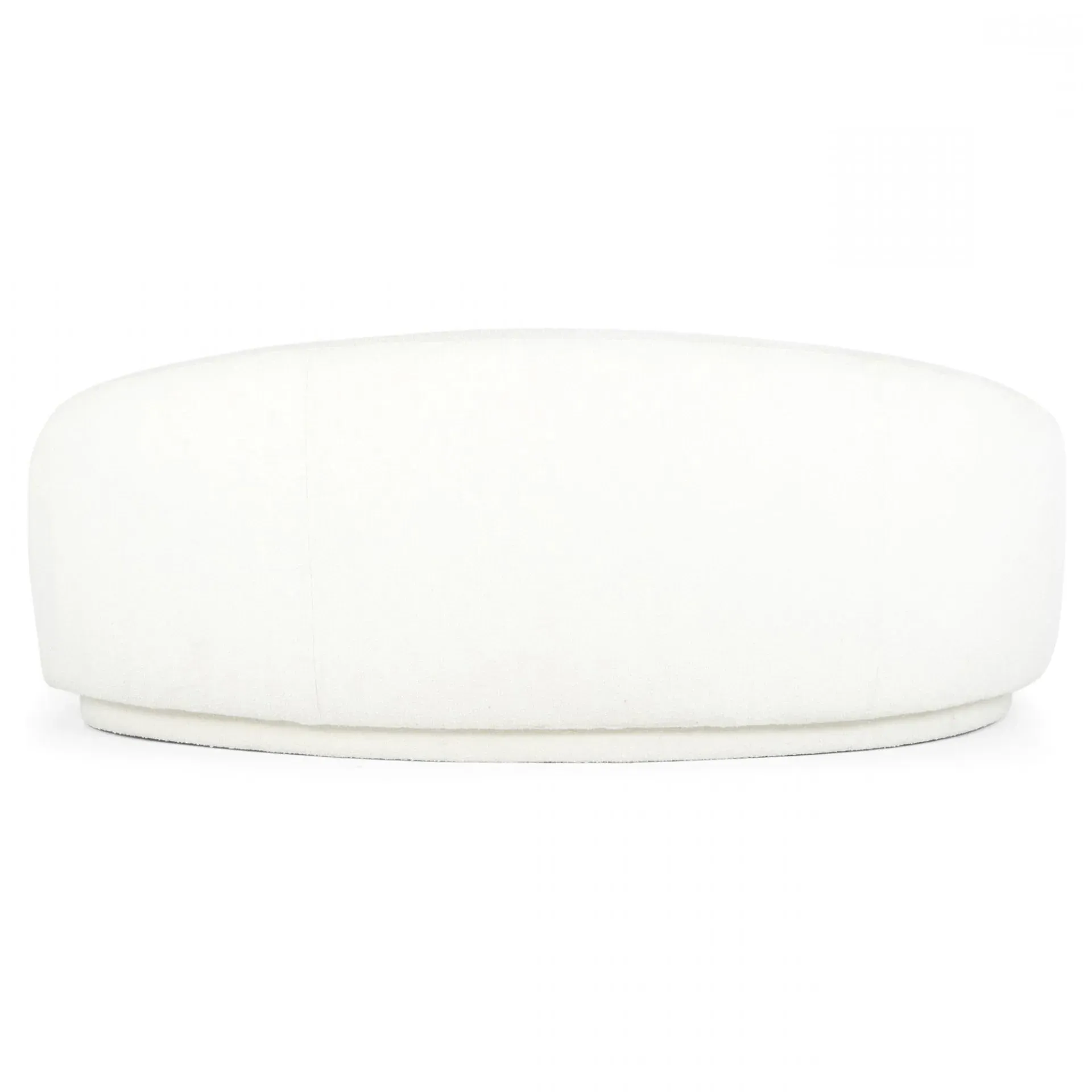 Cecilia Curved Sofa - Cream, Boucle