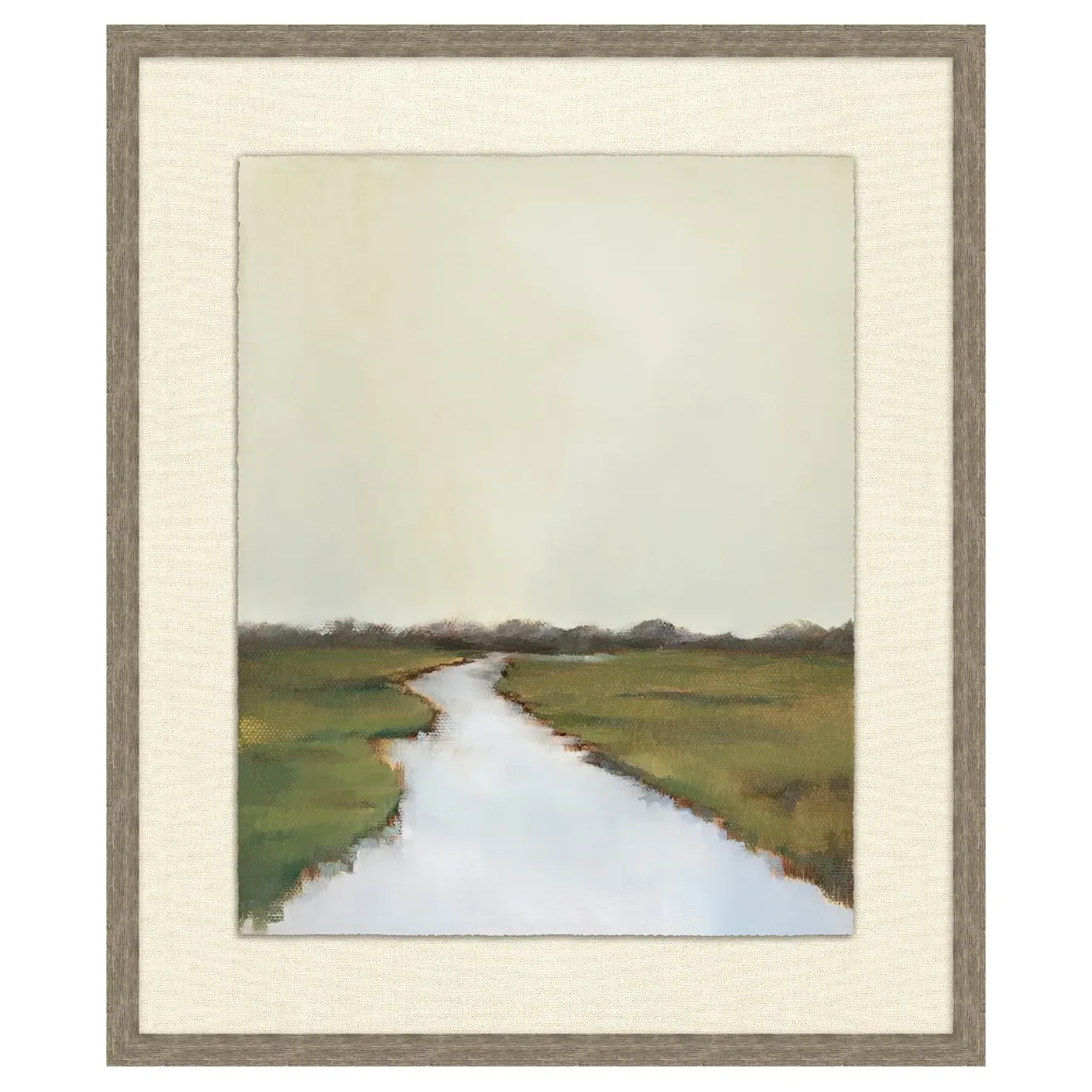 Cecille Landscape Natural Frame Illustration 2 - Green