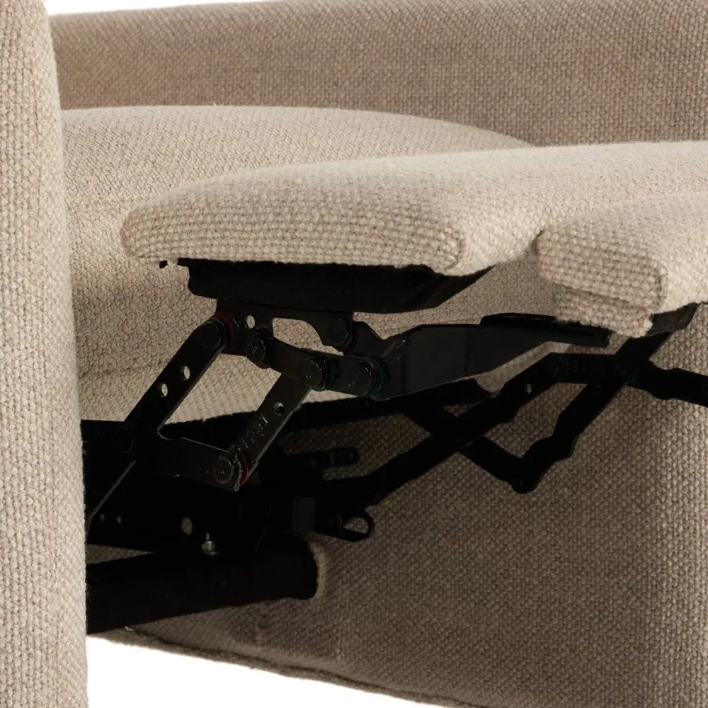 Cecily Recliner Arm Chair - Beige, Performance Fabric