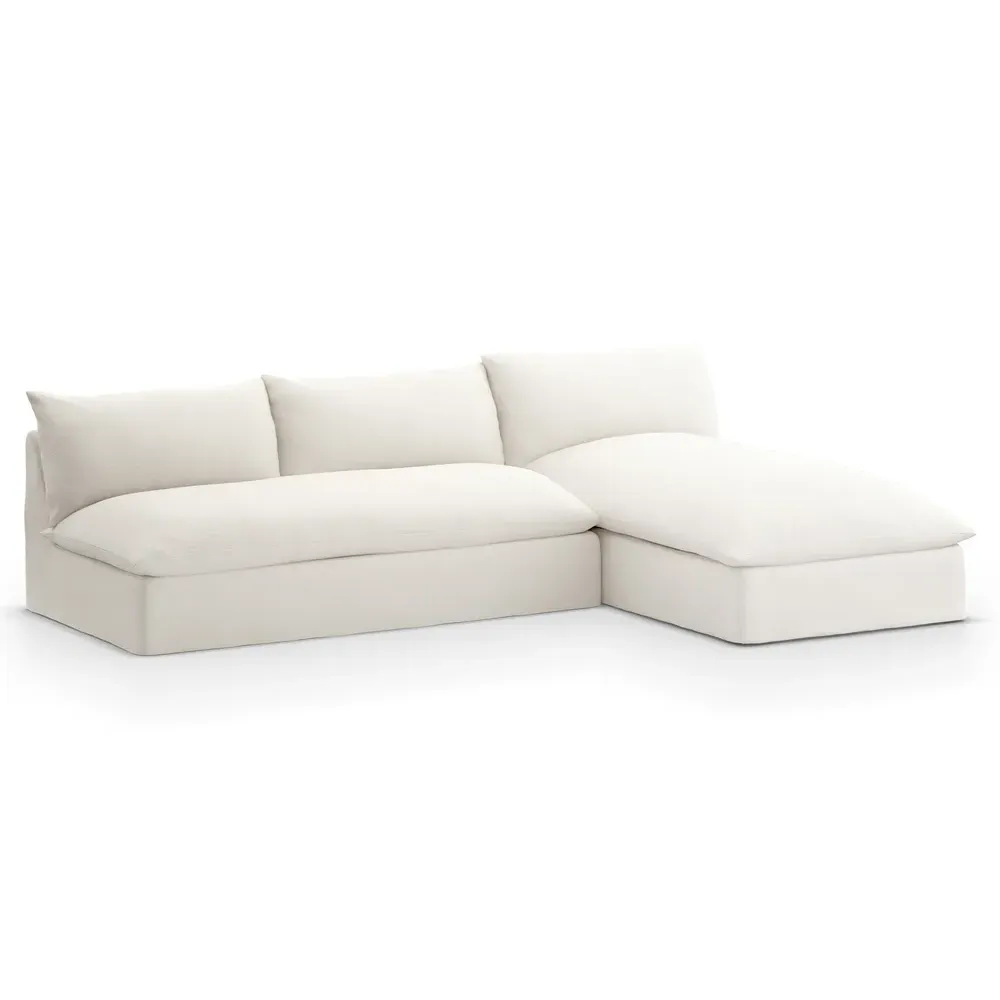 Cee 2-Piece Outdoor Sectional - Cream