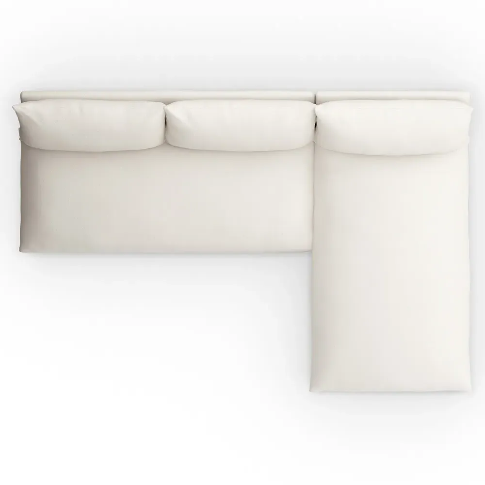Cee 2-Piece Outdoor Sectional - Cream